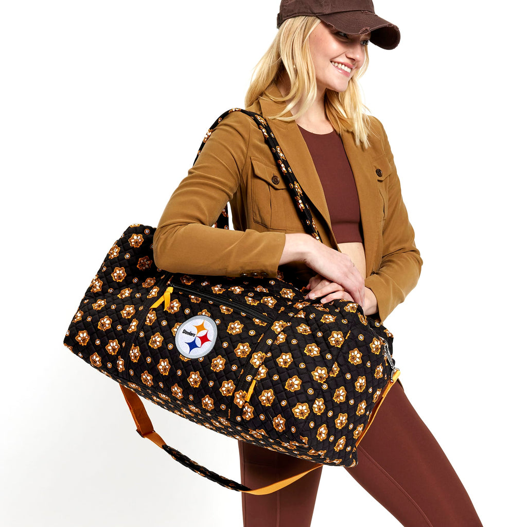 NFL Large Travel Duffel Bag - Pittsburgh Steelers Bandana