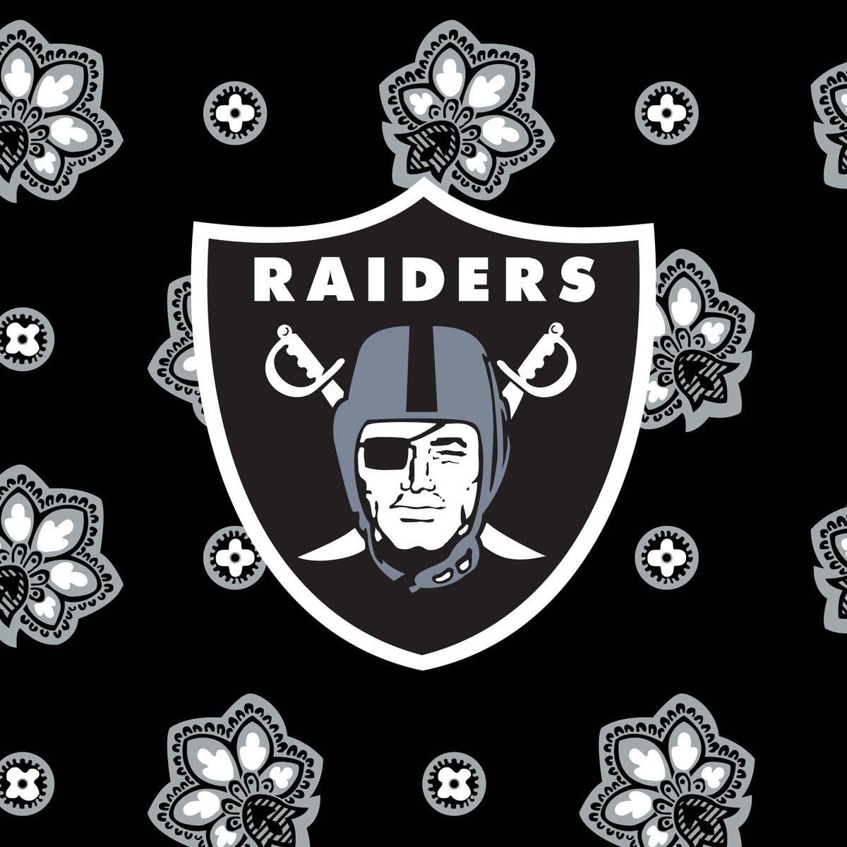 NFL Cooler Lunch Bag - Las Vegas Raiders Bandana