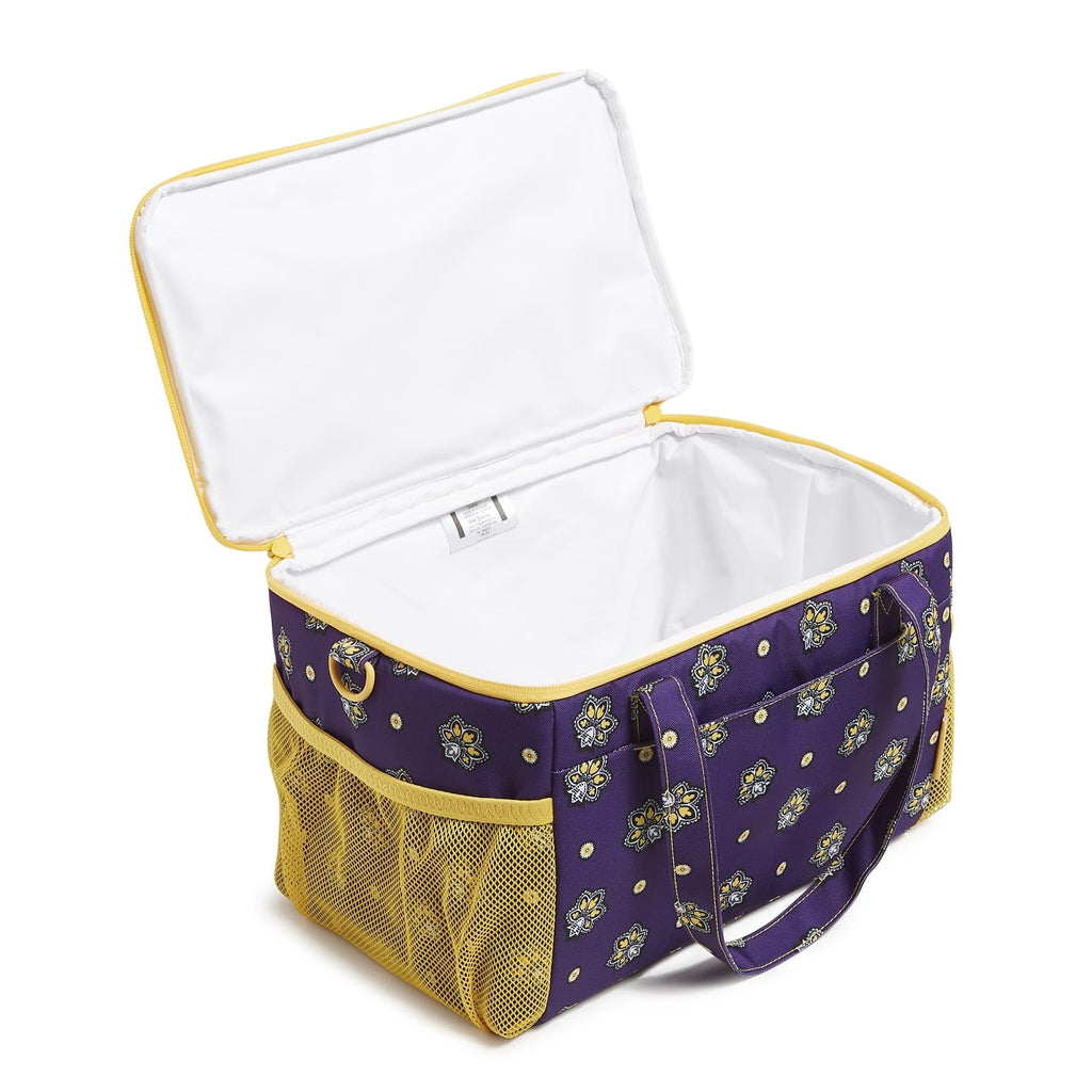 Cooler Lunch Bag - Bandana Paisley - Purple and Gold
