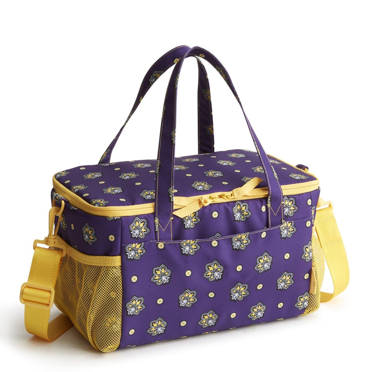 Cooler Lunch Bag - Bandana Paisley - Purple and Gold