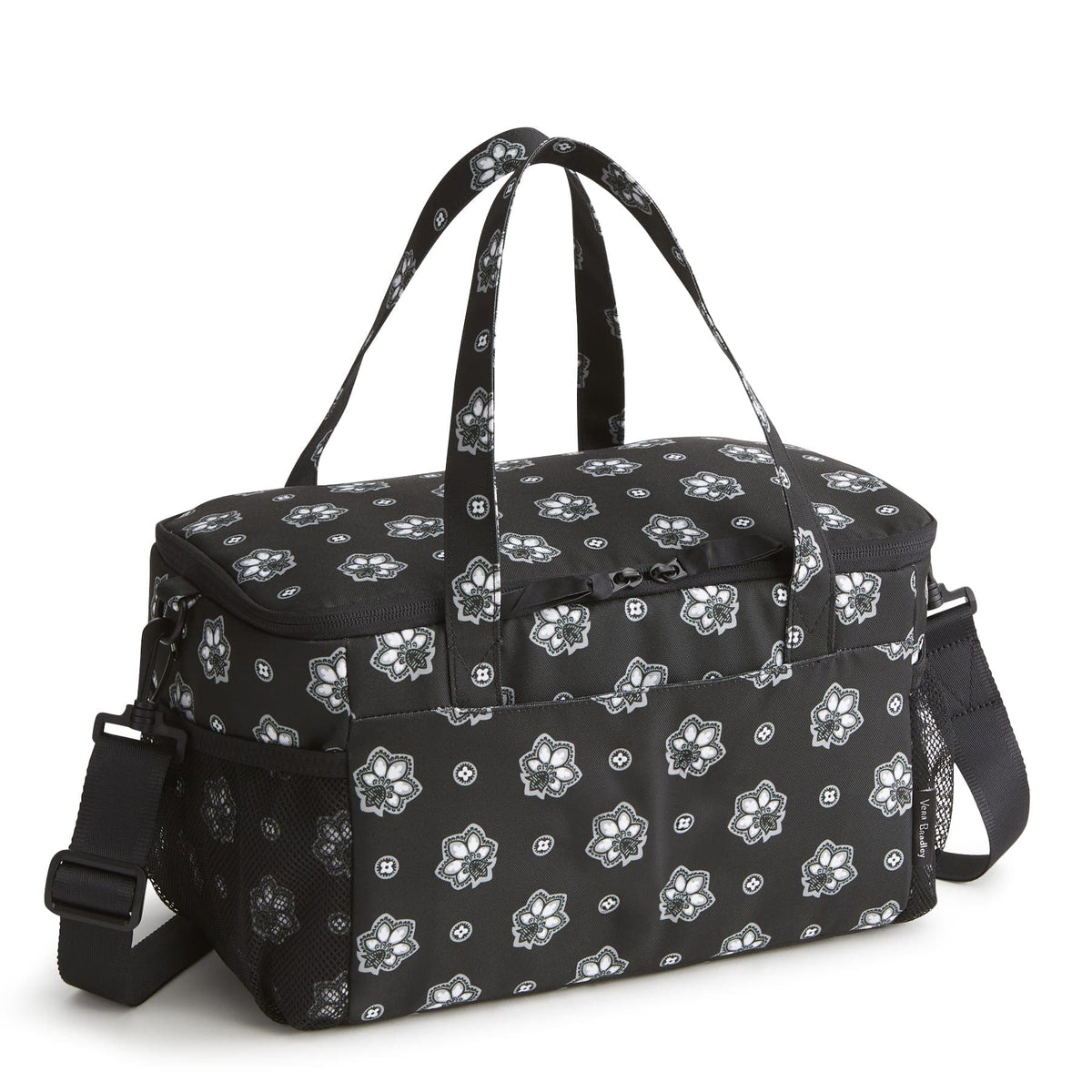 Cooler Lunch Bag - Bandana Paisley - Silver and Black