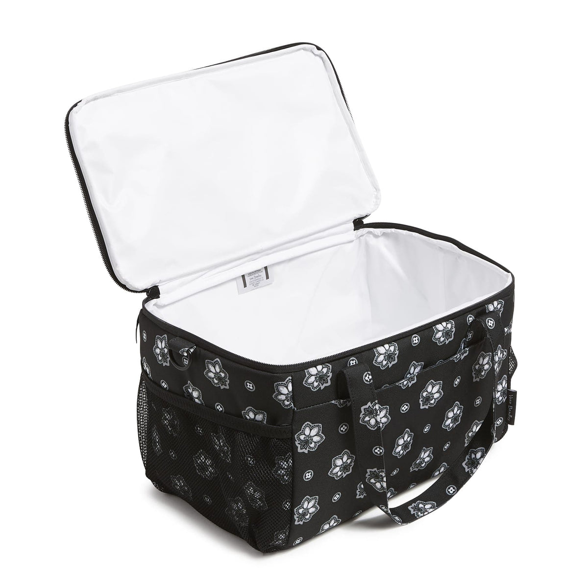 Cooler Lunch Bag - Bandana Paisley - Silver and Black