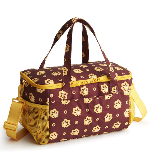 Cooler Lunch Bag - Bandana Paisley - Burgundy and Gold