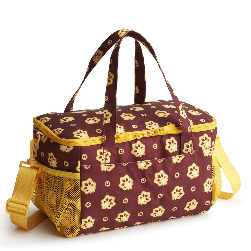 Cooler Lunch Bag - Bandana Paisley - Burgundy and Gold