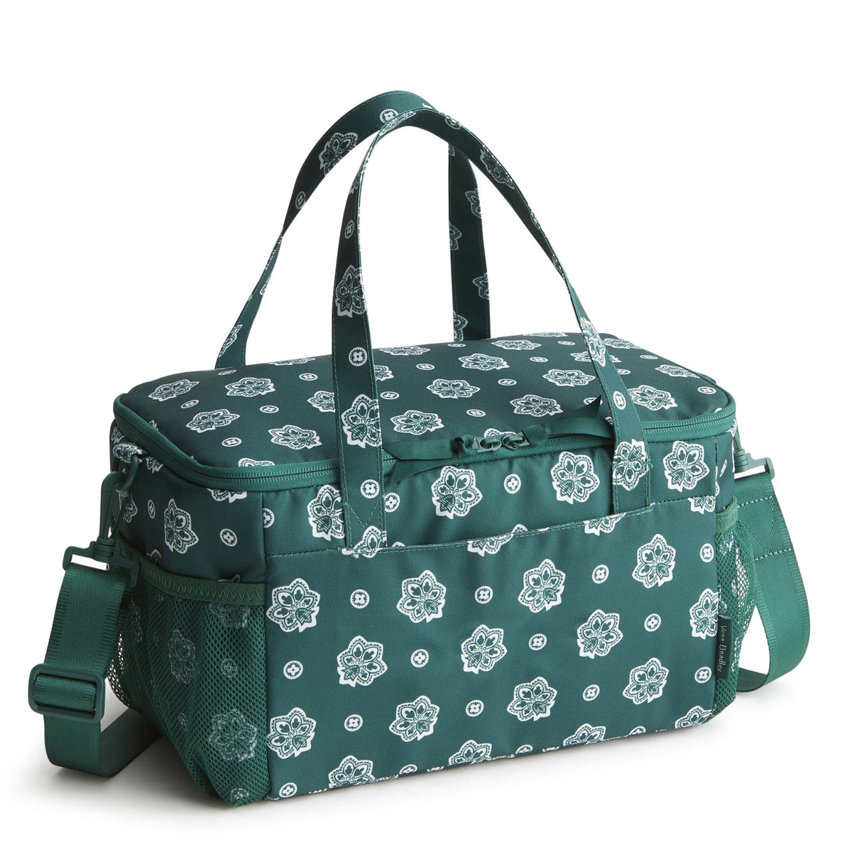 Cooler Lunch Bag - Bandana Paisley - Gotham Green and White