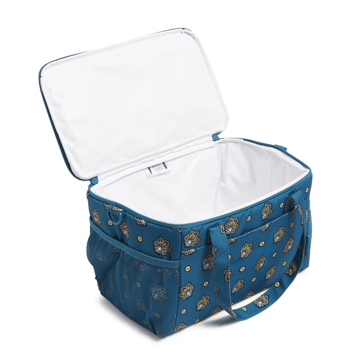 Cooler Lunch Bag - Bandana Paisley - Teal and Gold