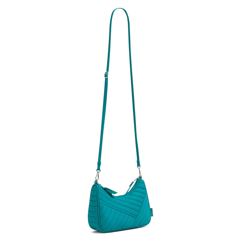 Mini Frannie Crescent Crossbody Bag - Forever Green