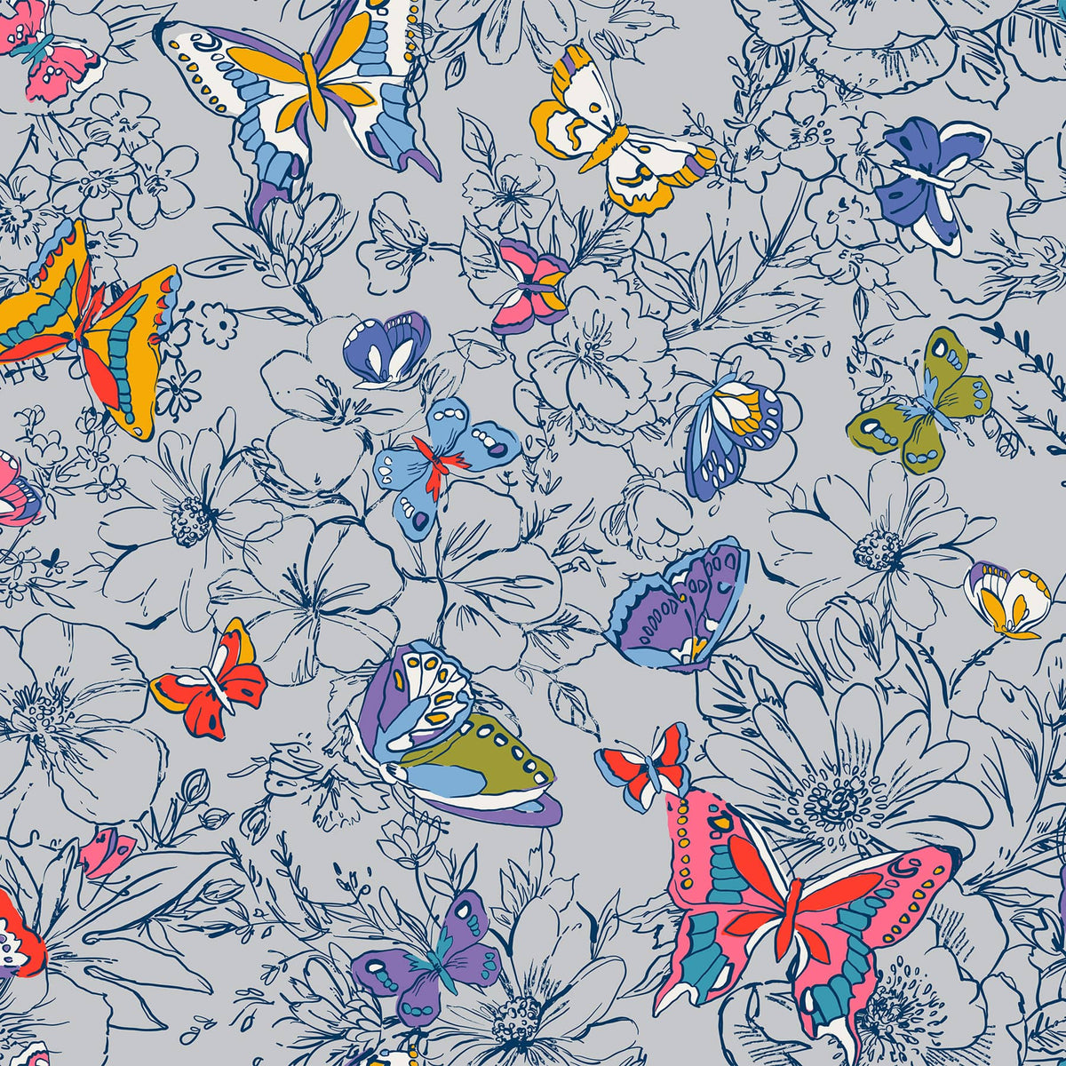 Essential Backpack - Coastal Breezy Butterflies