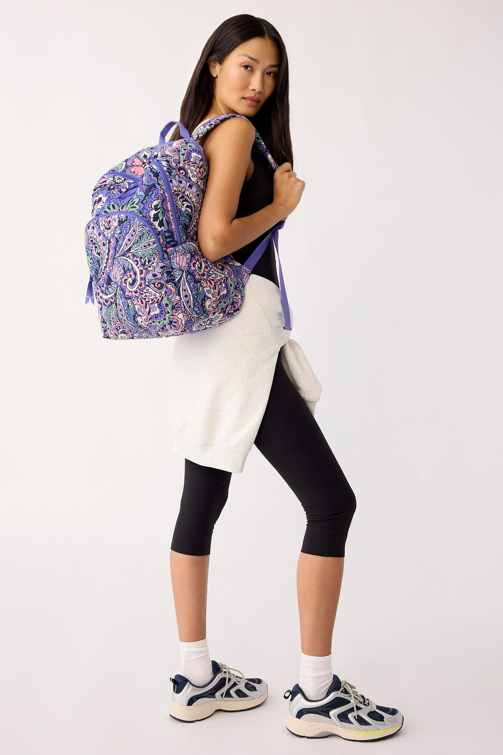 Essential Large Backpack - Floral Swirls