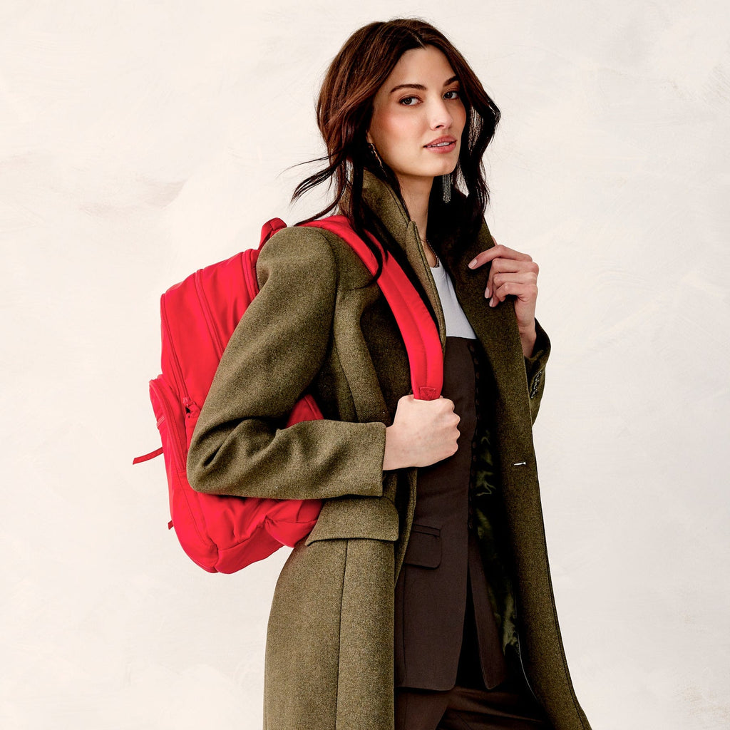 Large Bancroft Backpack - Goji Berry Red