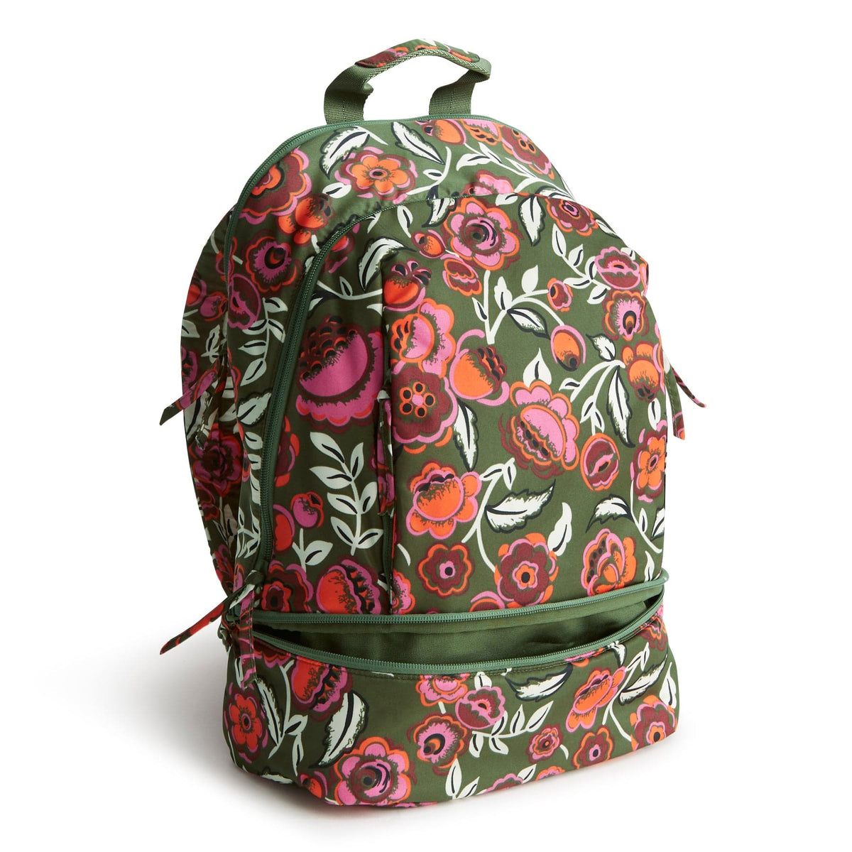Chancery Backpack - Bubbly Flowers Green