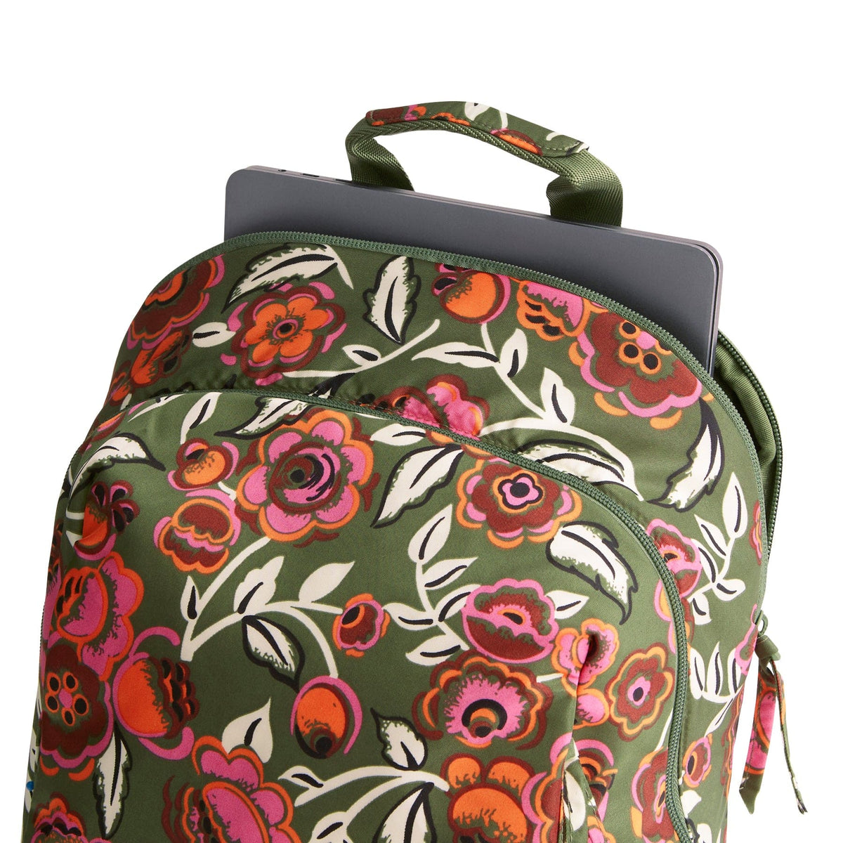 Chancery Backpack - Bubbly Flowers Green