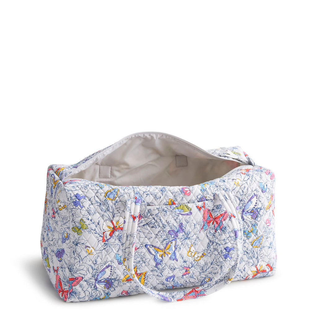 Large Travel Duffel - Coastal Breezy Butterflies