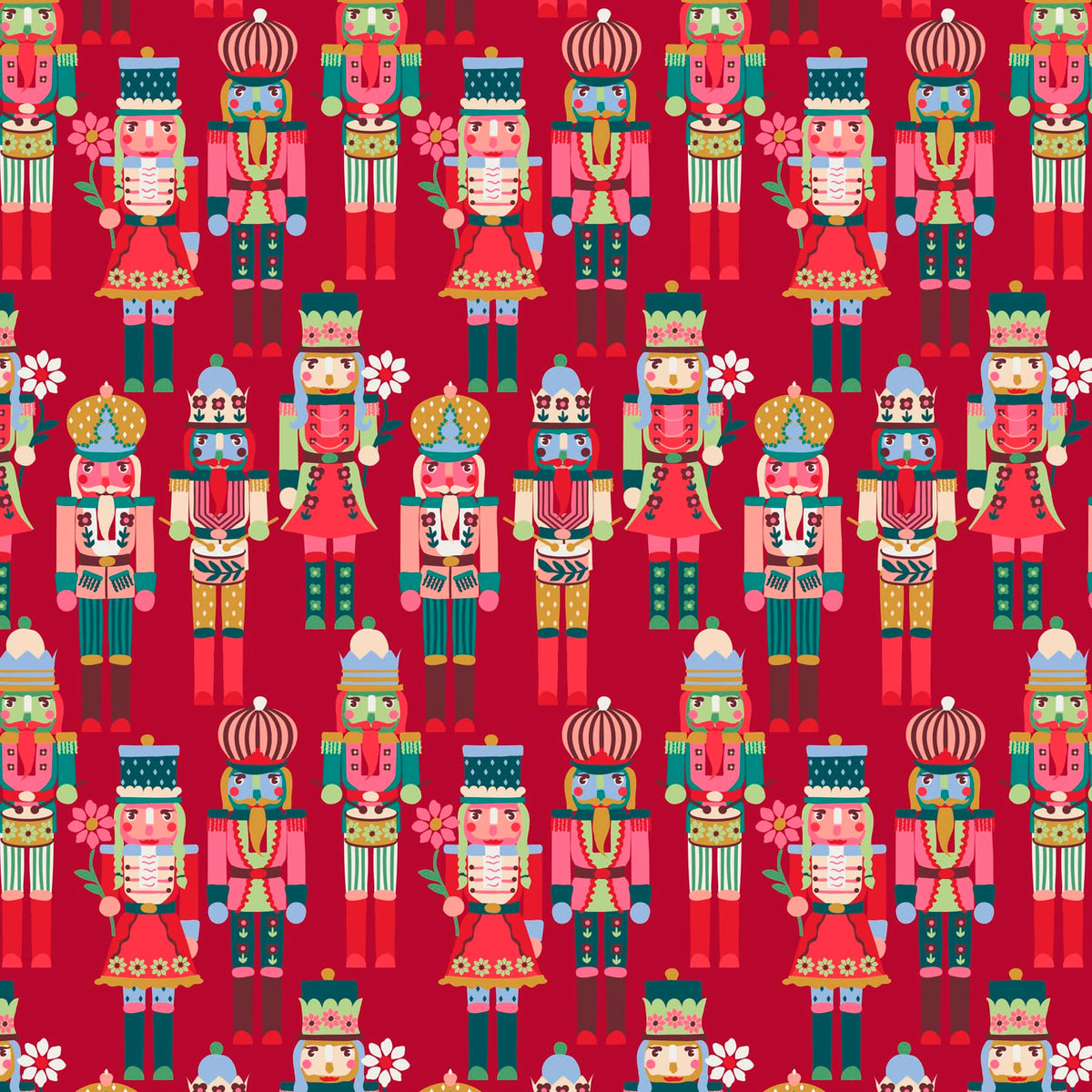 Large Travel Duffel - Nutcrackers