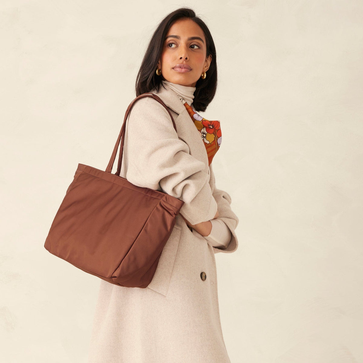 Small Hathaway Tote Bag - Cinnamon