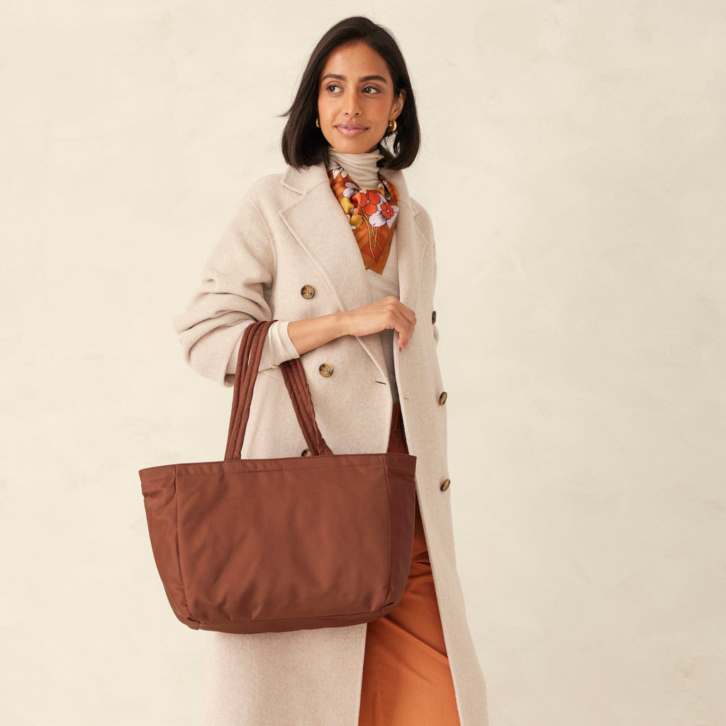 Small Hathaway Tote Bag - Cinnamon
