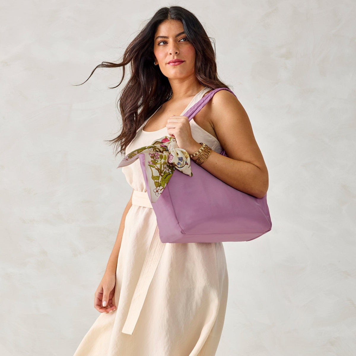 Small Hathaway Tote Bag - Smoky Grape