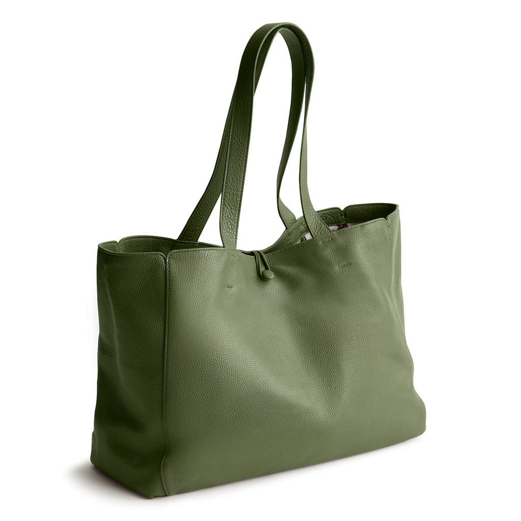 Hathaway Tote Bag - Bronze Green