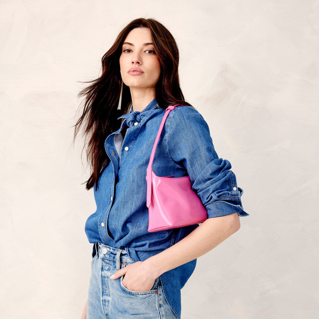 Roxbury Crescent Shoulder Bag - Ibis Rose