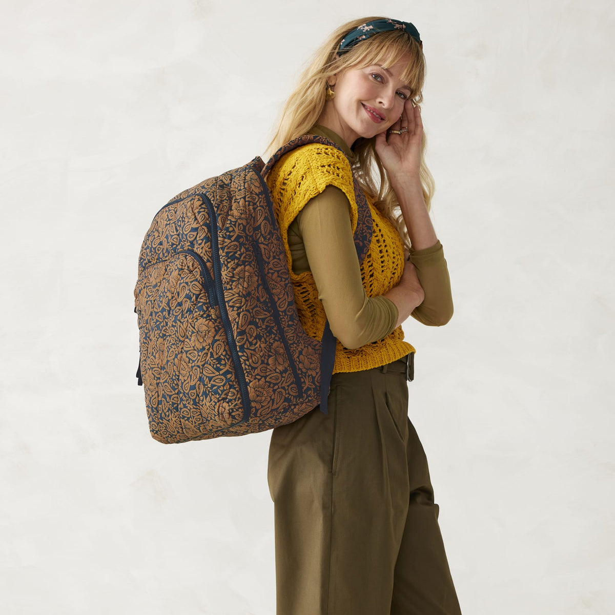 Westover Hybrid Backpack - Lotus Montage Roasted Pecan