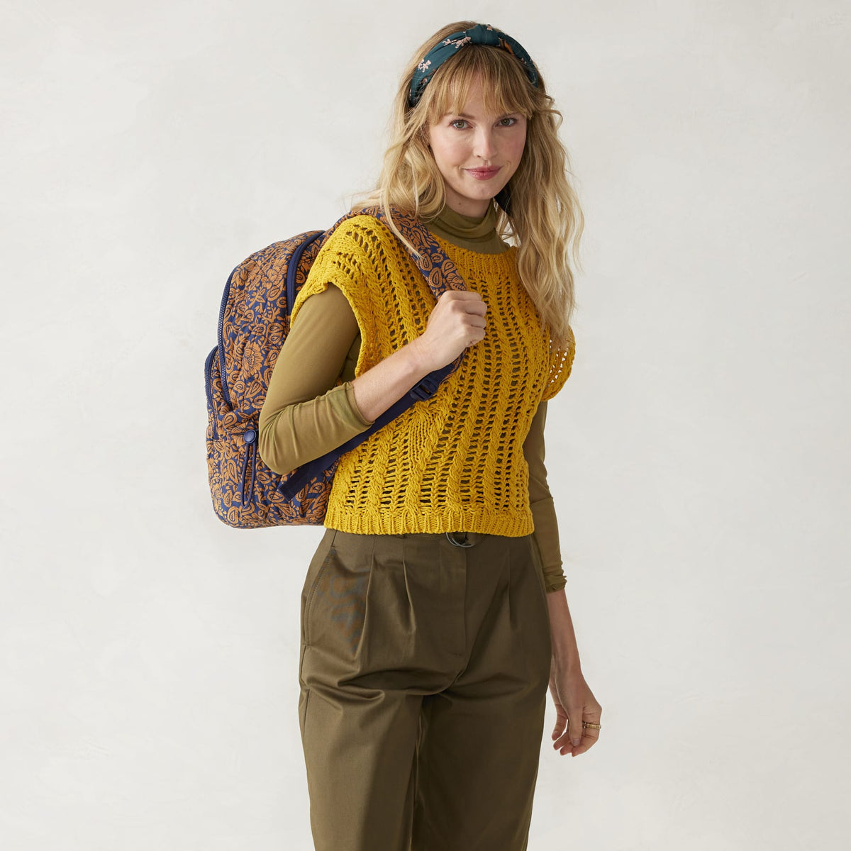 Bancroft Backpack - Lotus Montage Roasted Pecan
