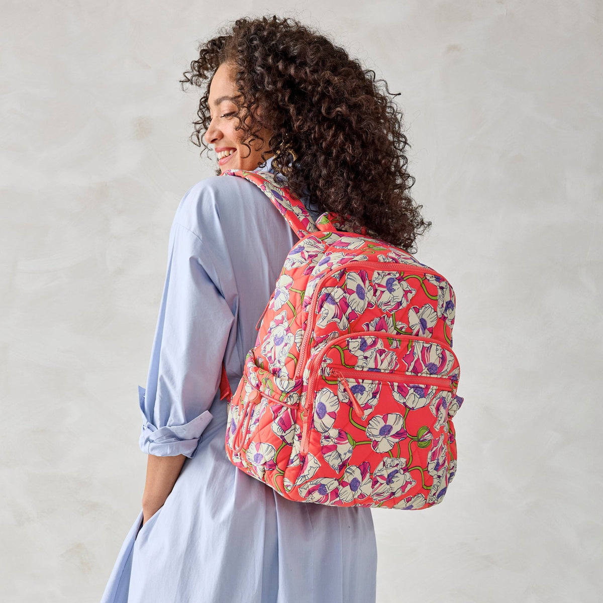 Bancroft Backpack - Swirling Poppies