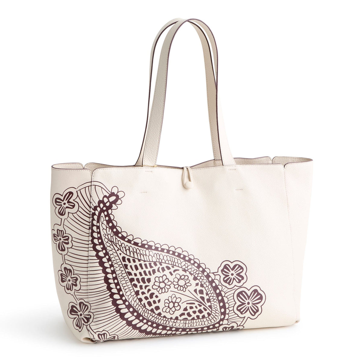 Hathaway Tote Bag - Eclectic Paisley Cottage Cream