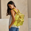 Clear Large Backpack - Golden Olive