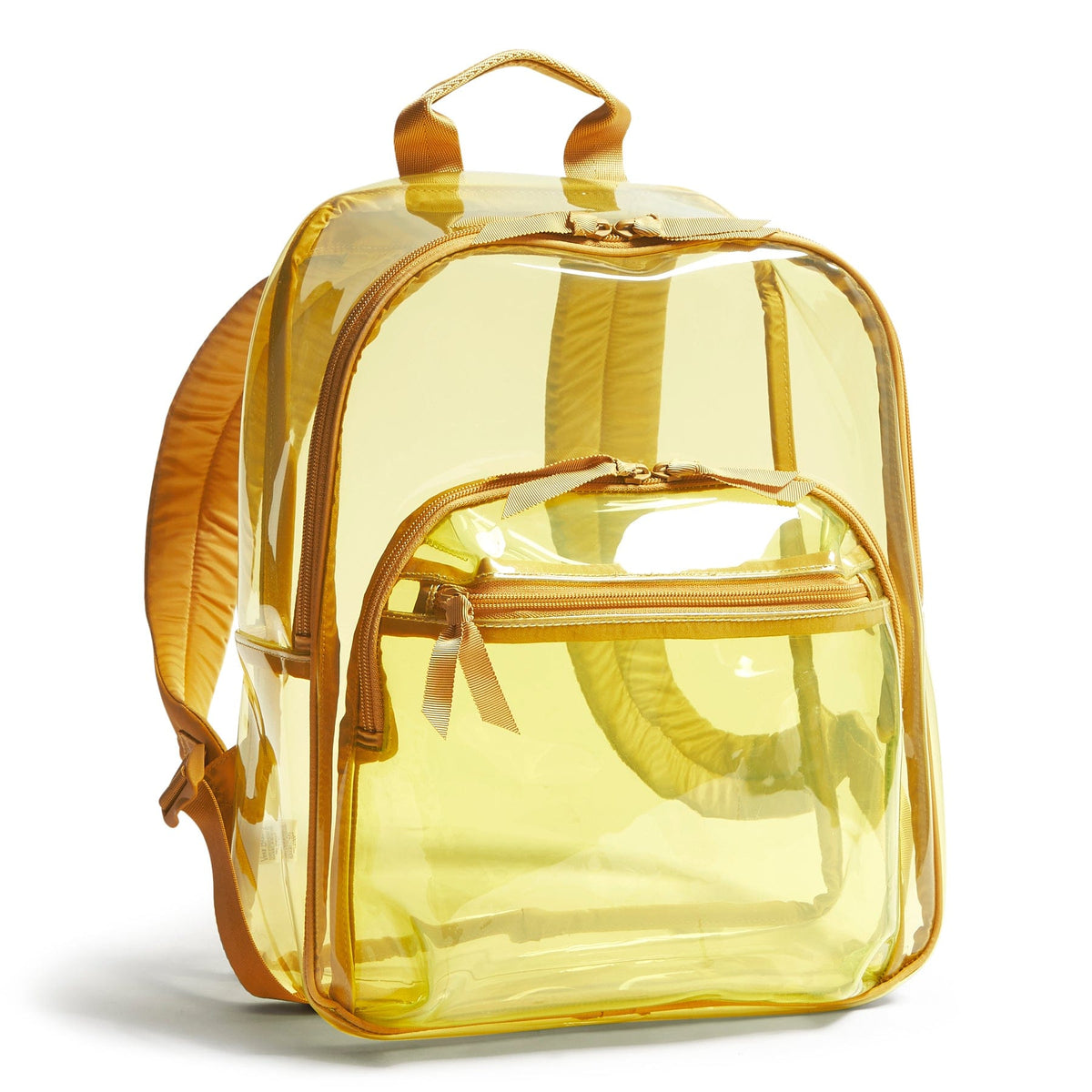 Clear Large Backpack - Golden Olive