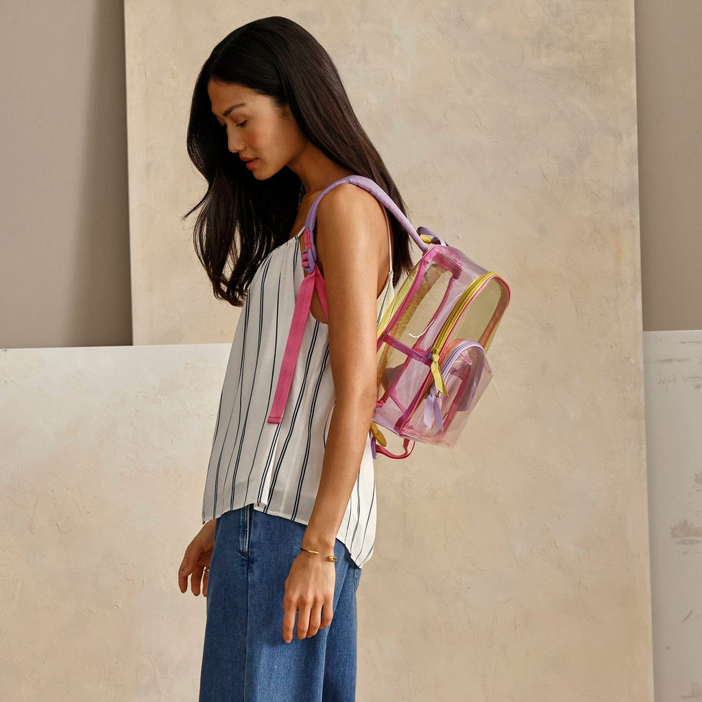 Clear Small Backpack - 2024 Colorblock