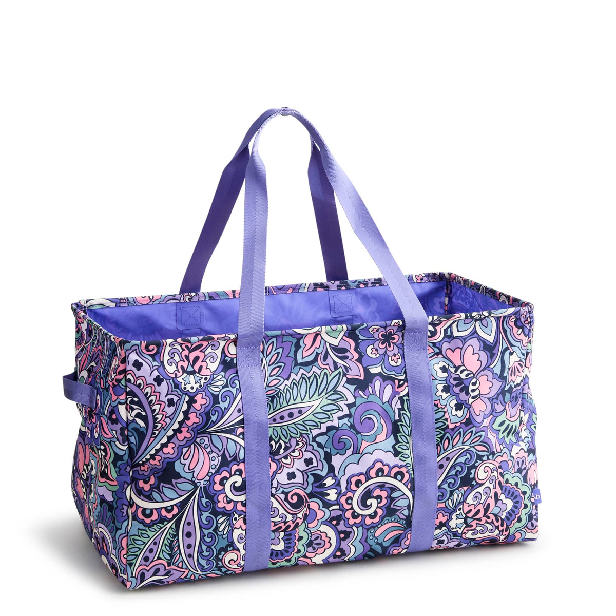 Large Car Tote - Floral Swirls