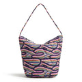 Slouchy Bucket Shoulder Bag - Retro Ribbons