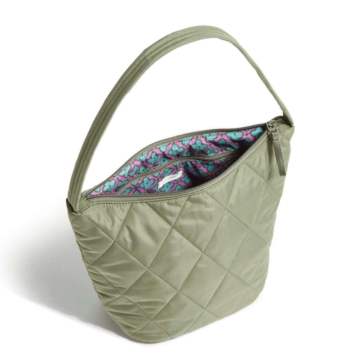 Slouchy Bucket Shoulder Bag - Deep Lichen Green