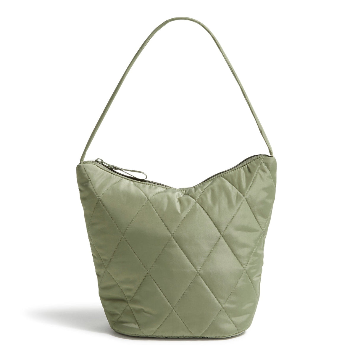 Slouchy Bucket Shoulder Bag - Deep Lichen Green