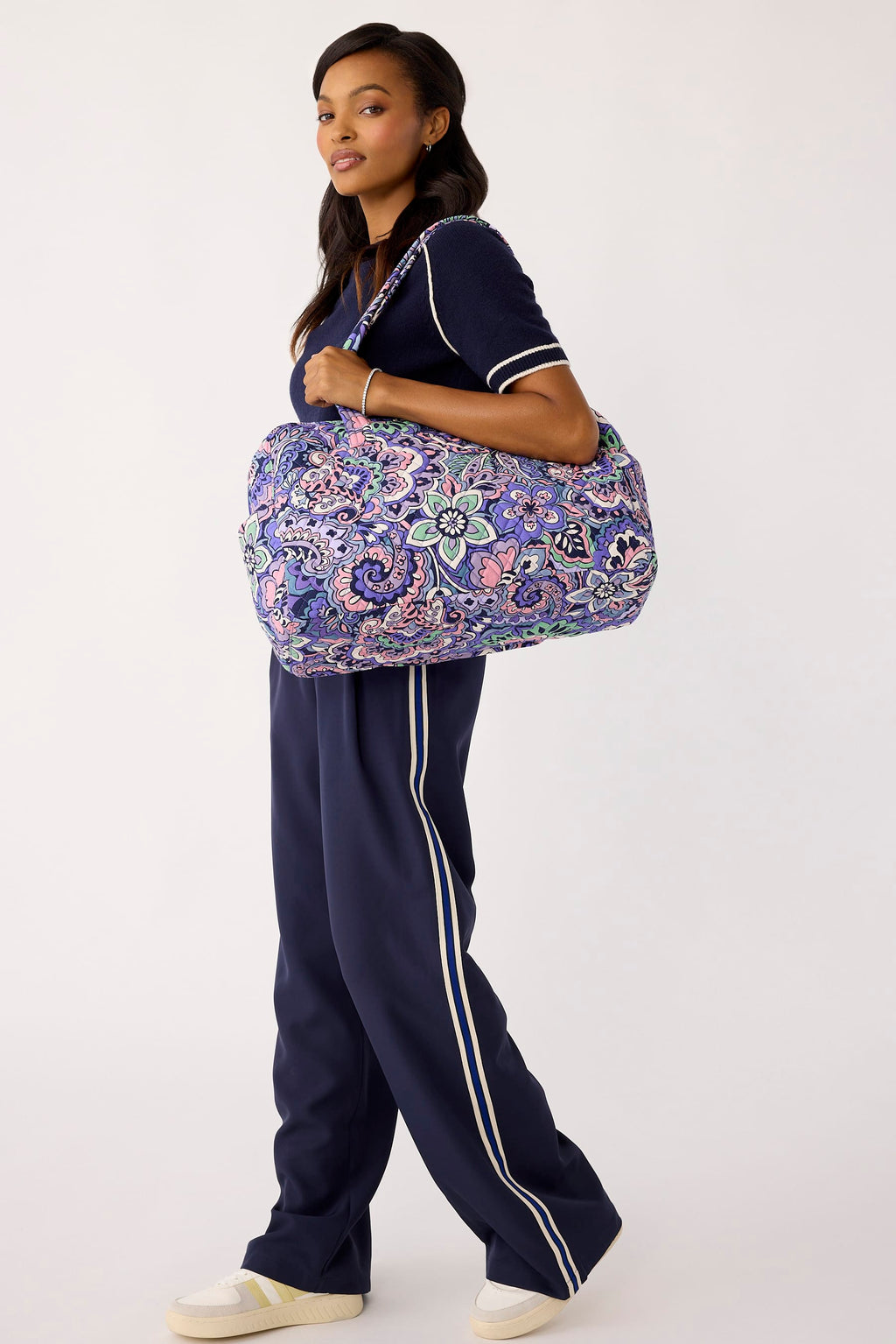 Weekender Travel Bag - Floral Swirls