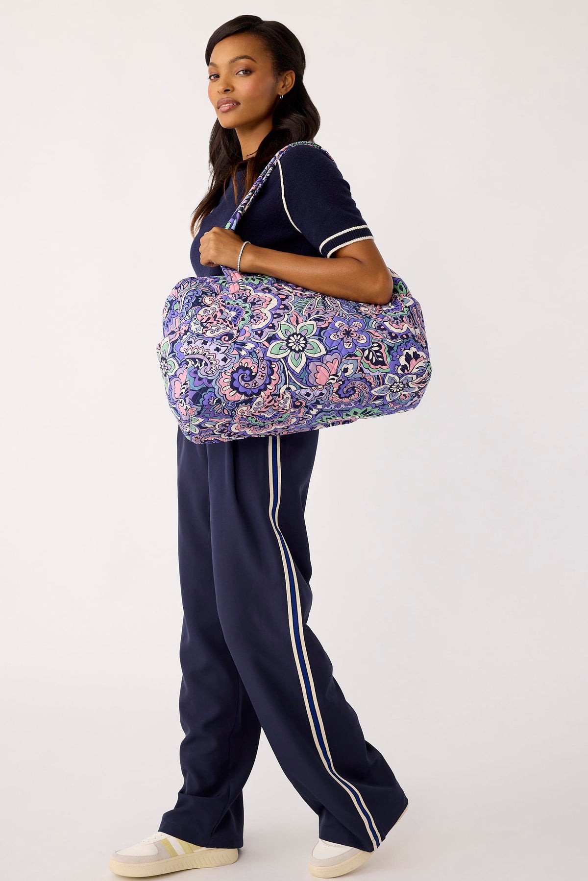 Weekender Travel Bag - Floral Swirls