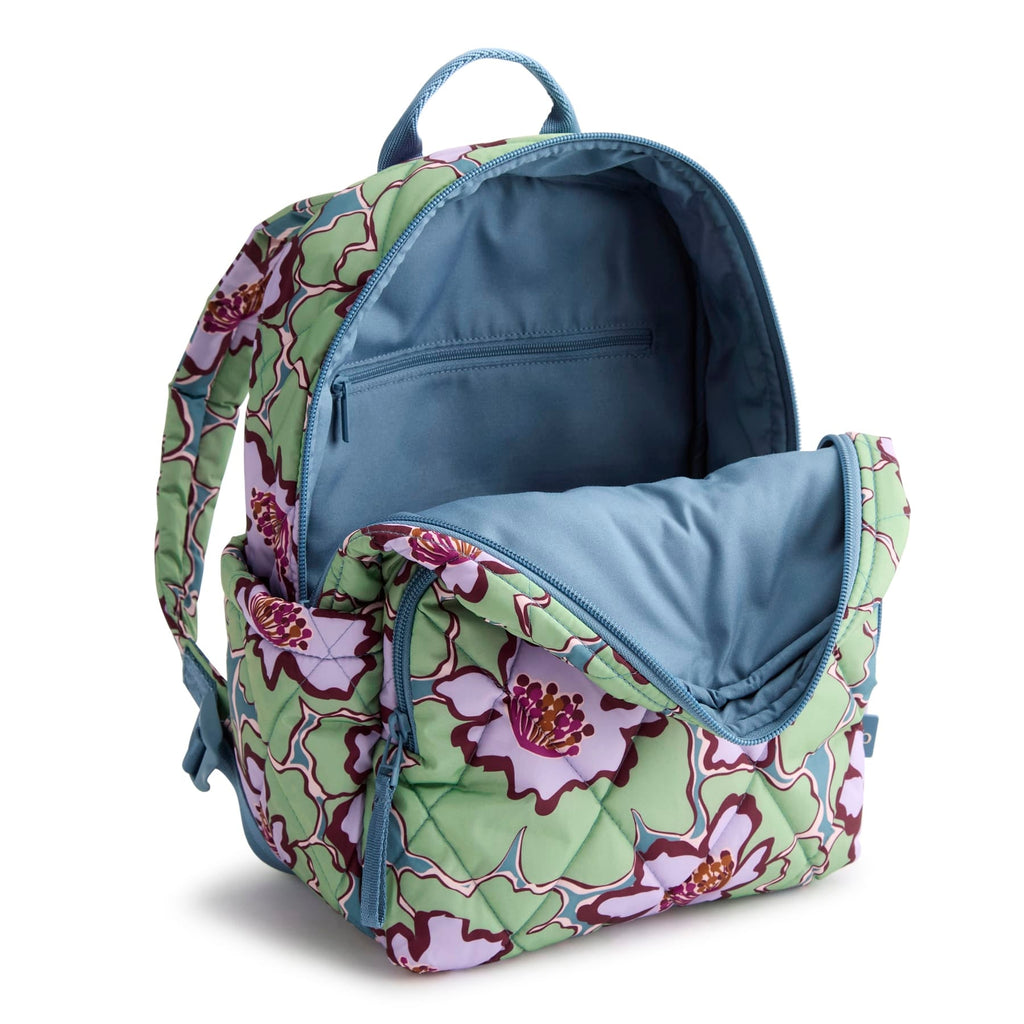 Essential Small Backpack - Reflecting Lily Pads