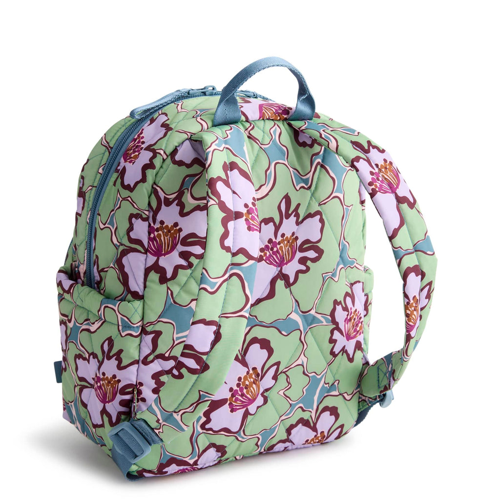 Essential Small Backpack - Reflecting Lily Pads