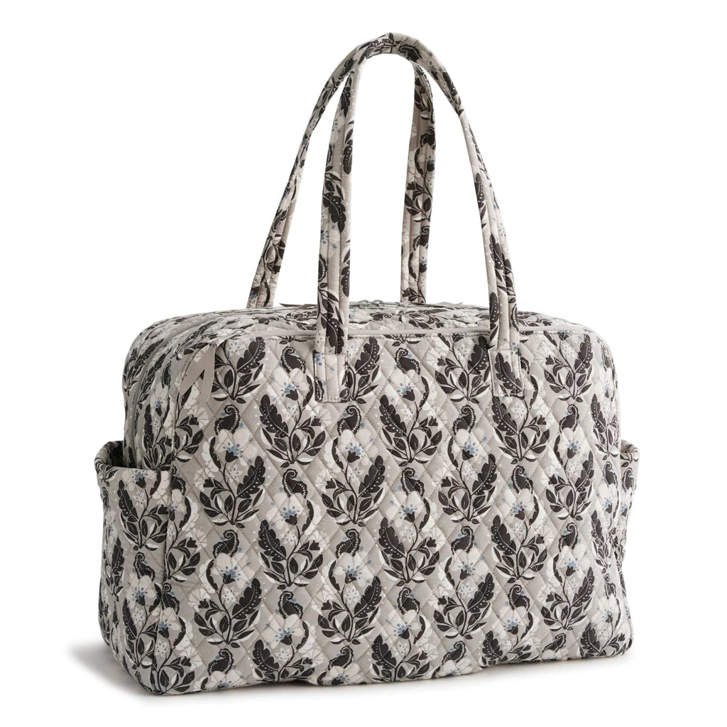 Large Weekender Travel Bag - Stamped Irises