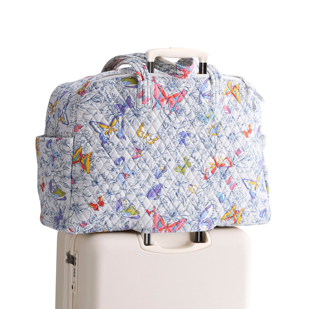 Large Weekender Travel Bag - Coastal Breezy Butterflies