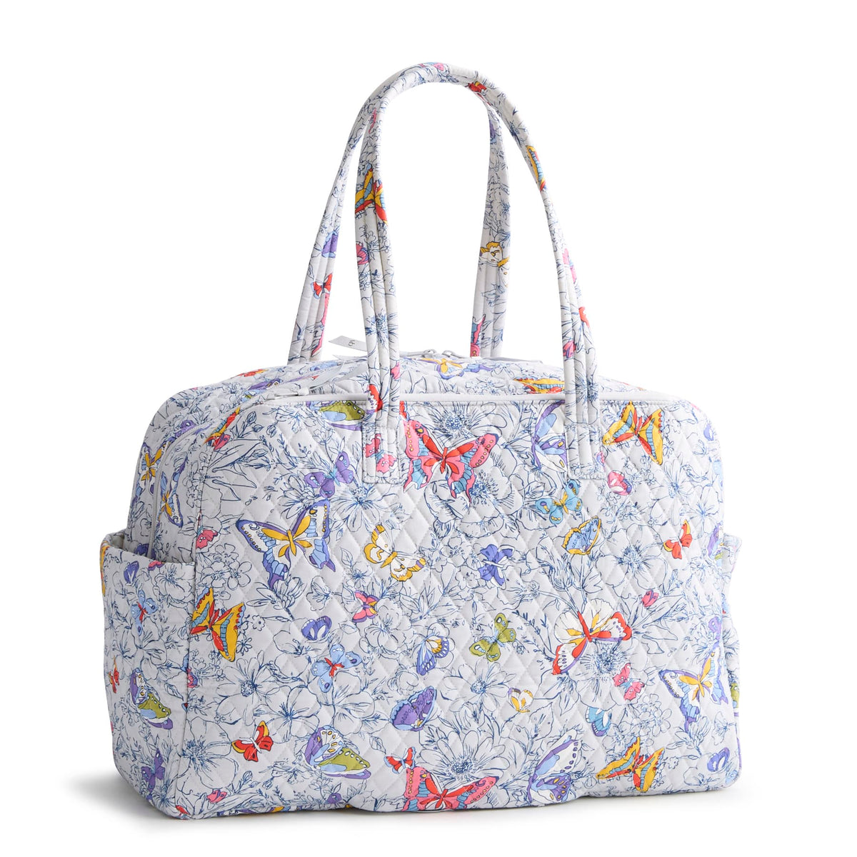 Large Weekender Travel Bag - Coastal Breezy Butterflies