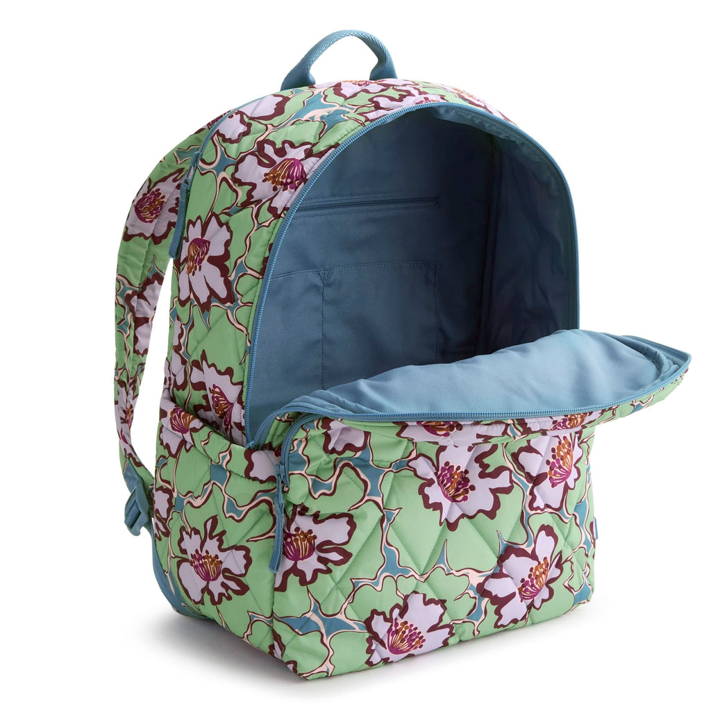 Essential Large Backpack - Reflecting Lily Pads