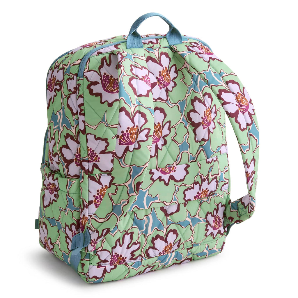 Essential Large Backpack - Reflecting Lily Pads