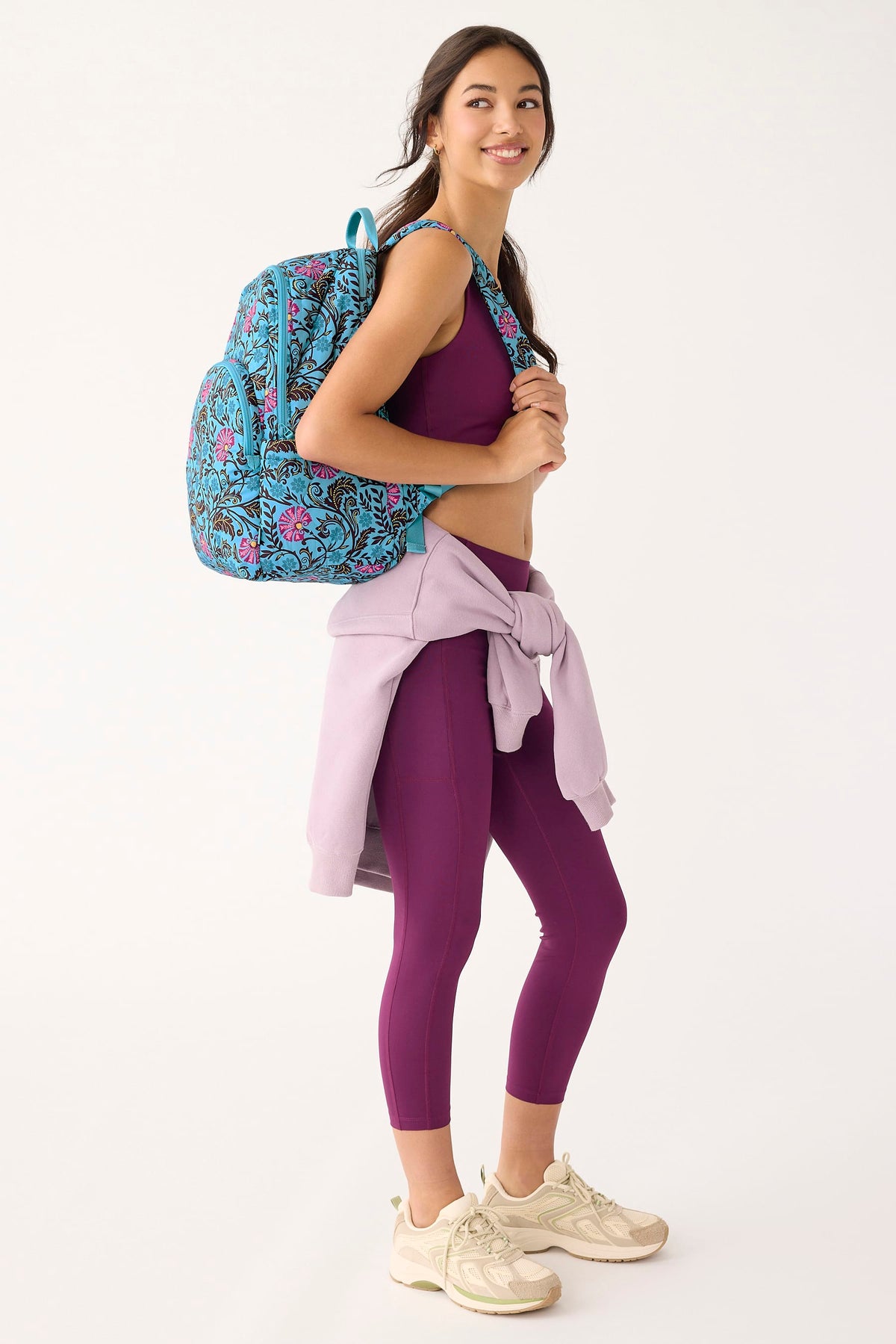 Essential Large Backpack - Posy Scrolls