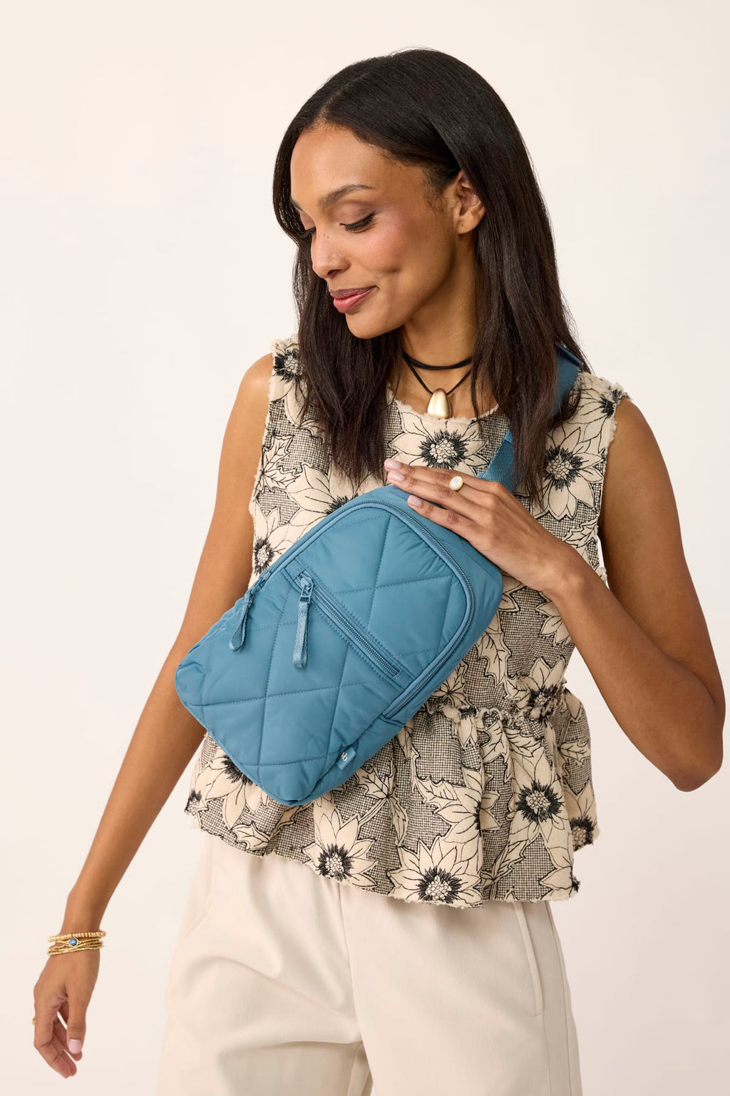 Essential Sling Backpack - Bluestone
