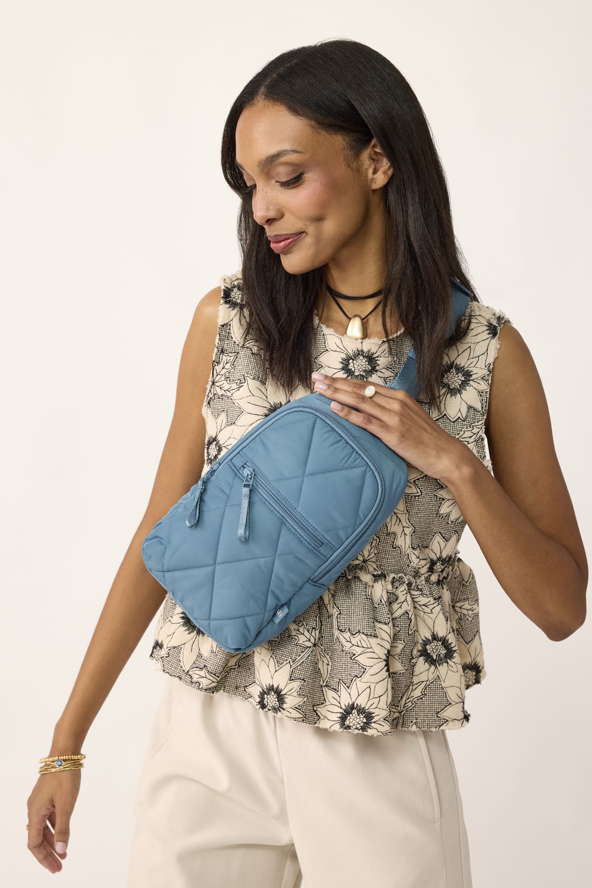 Essential Sling Backpack - Bluestone