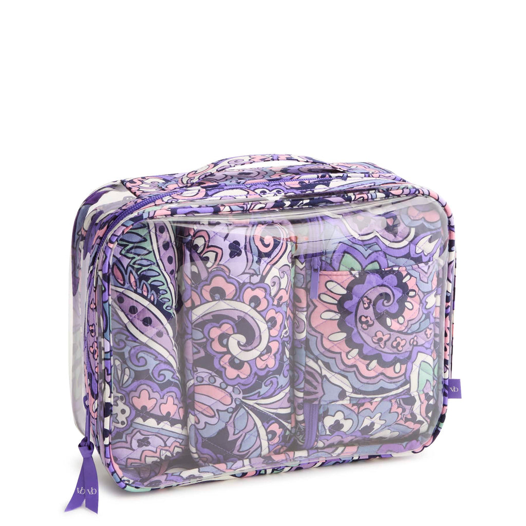 4 Pc. Cosmetic Set - Floral Swirls
