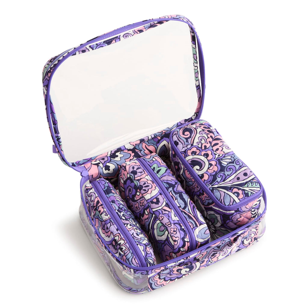 4 Pc. Cosmetic Set - Floral Swirls