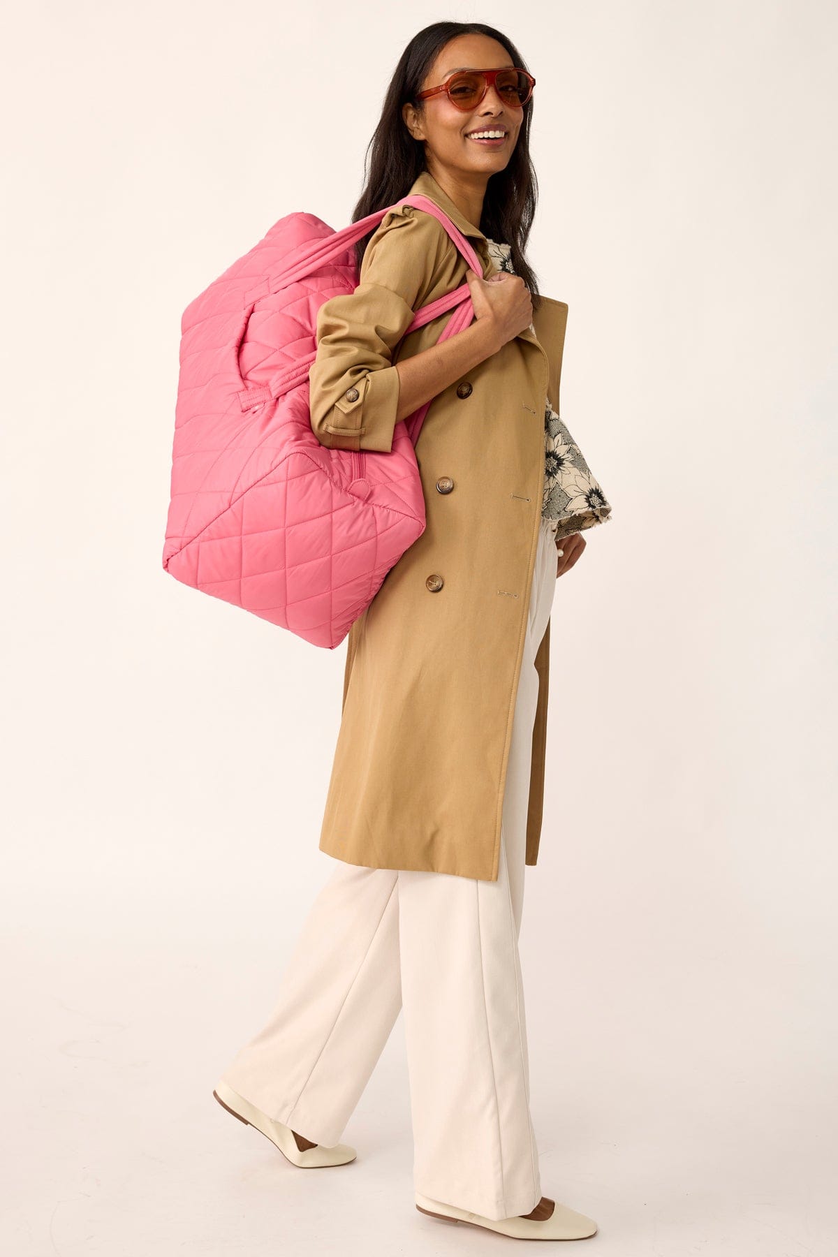Large Travel Duffel - Rapture Rose
