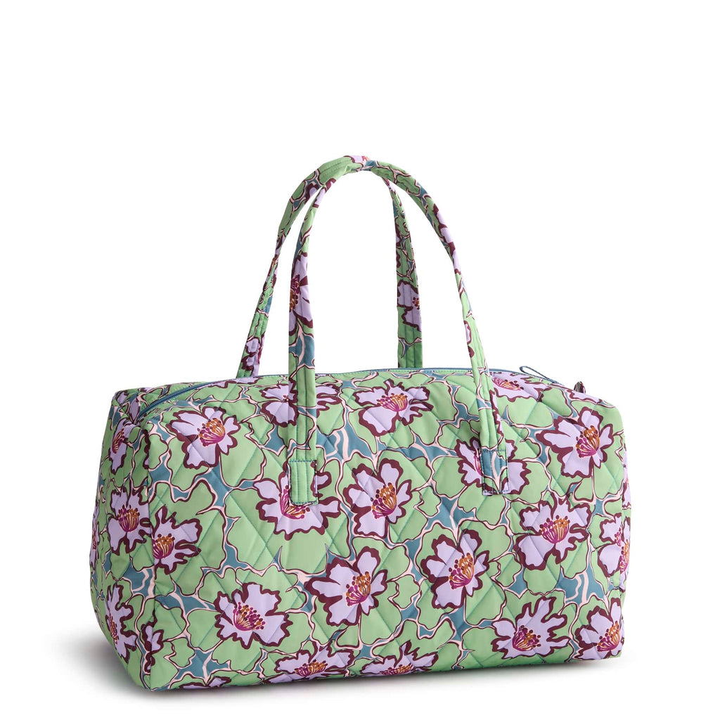 Large Travel Duffel - Reflecting Lily Pads